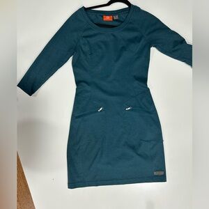 Merrell Dark Teal Long Sleeve Dress